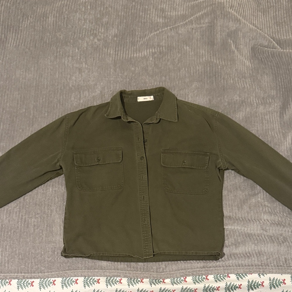 Classic Olive Utility Jacket for Women